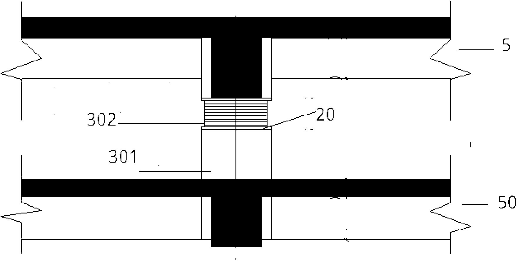 Hybrid controlled damping structure construction method