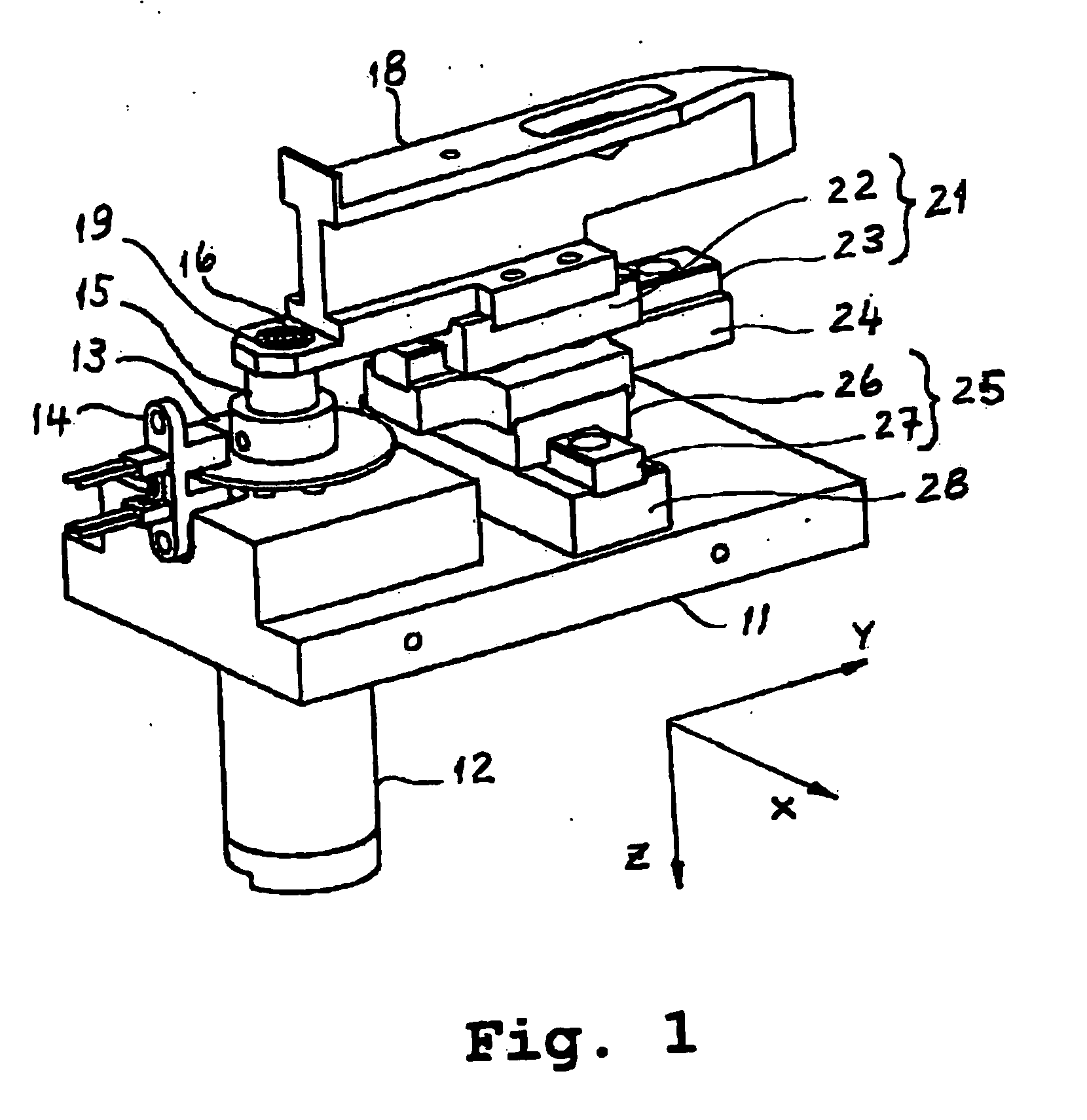 Shaker device for analyzer apparatus and analyzer comprising same