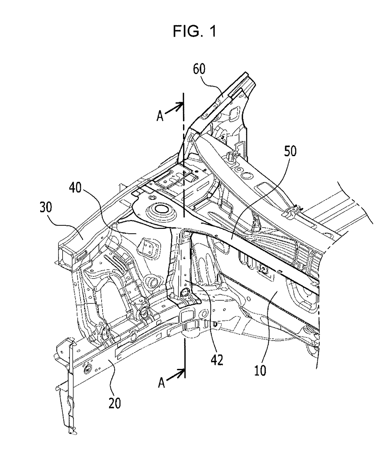 Front vehicle body reinforcing structure