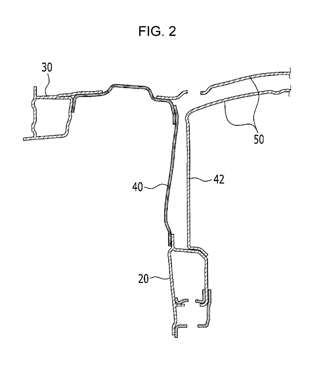 Front vehicle body reinforcing structure