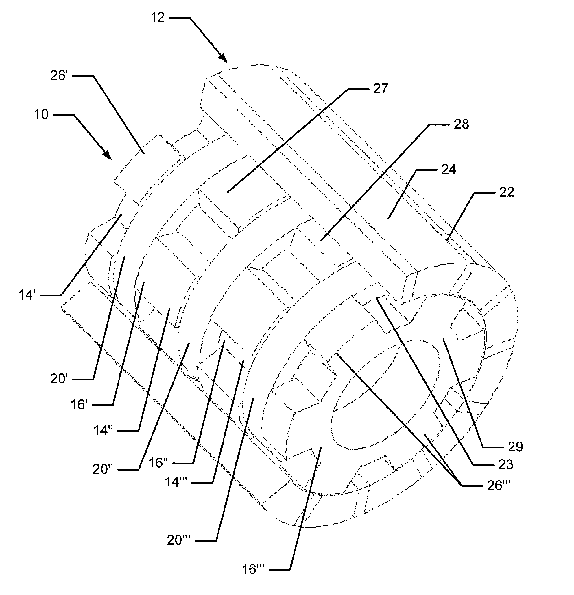 Multi-phase stator device