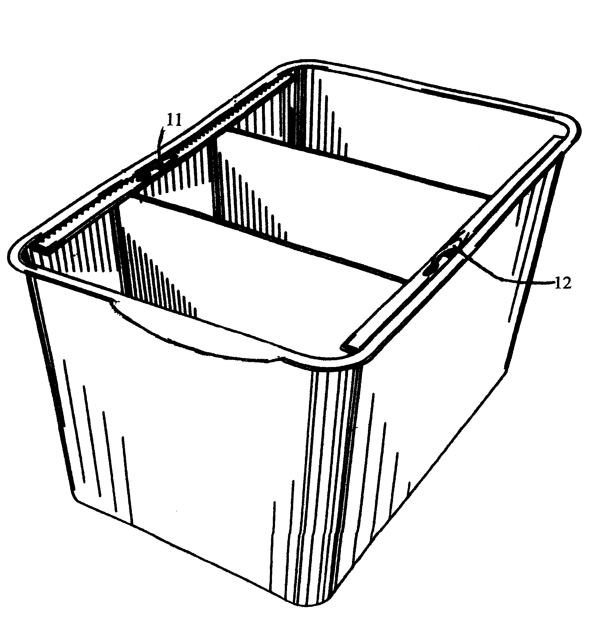 Multi sectional bucket