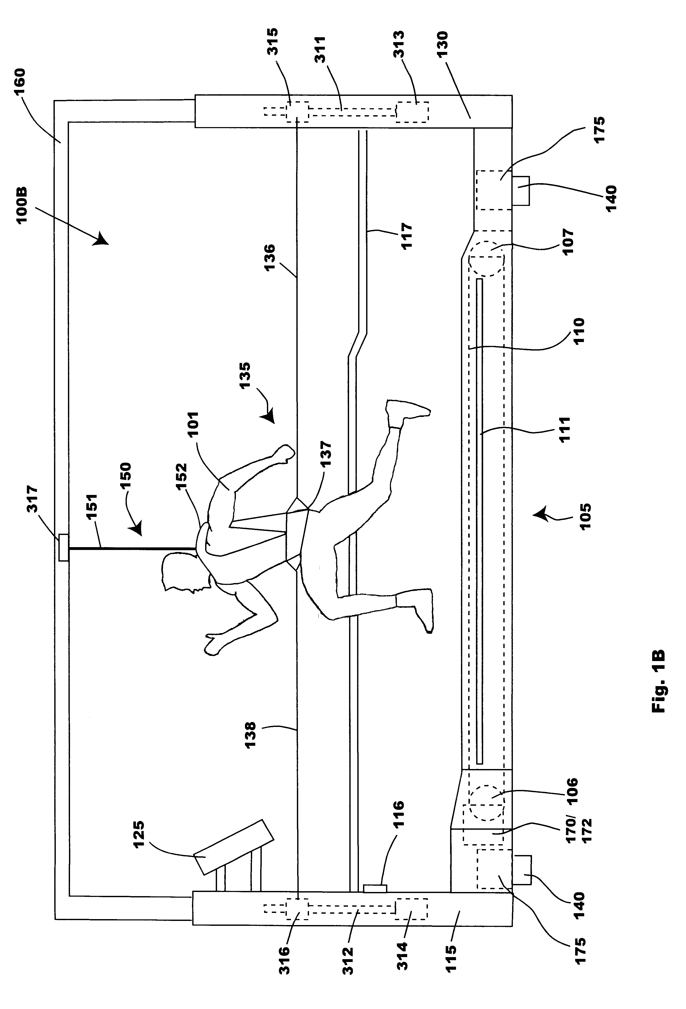 Bipedal locomotion training and performance evaluation device and method