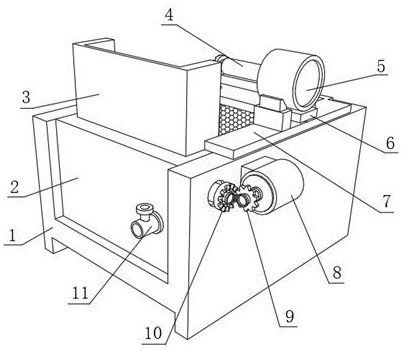 Frying device for fried food