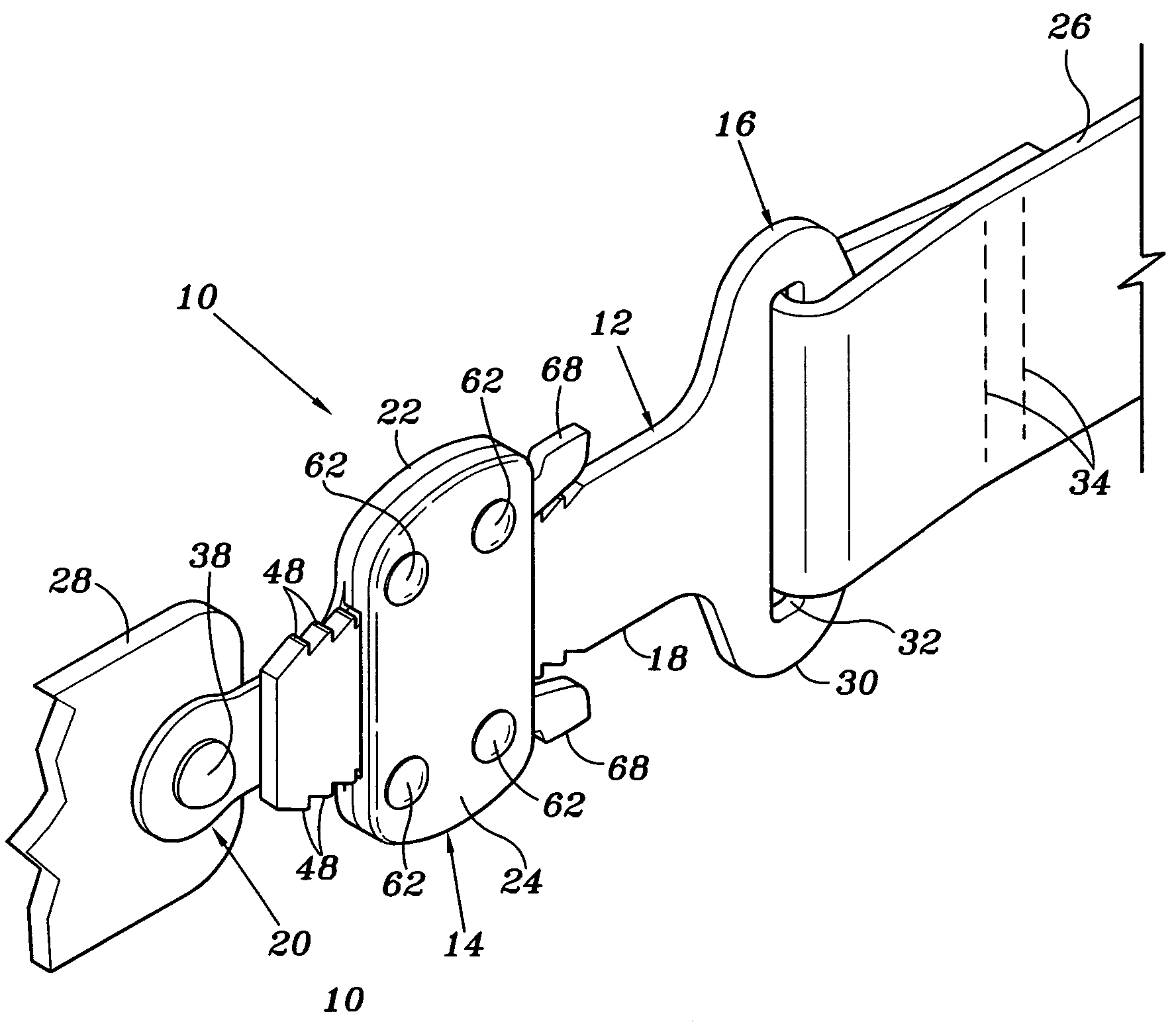 Adjustable ratchet buckle fastener