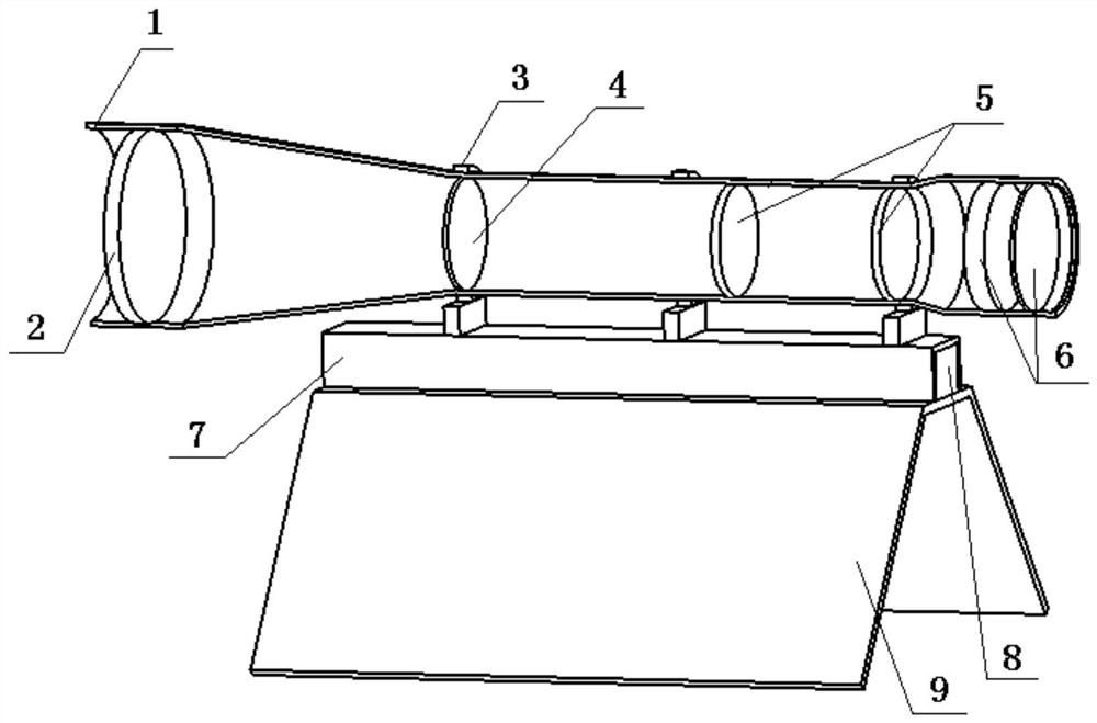 Aiming device for explosively formed projectile warhead