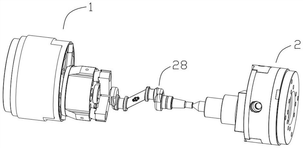 Air compressor crank double-end synchronous positioning and clamping device