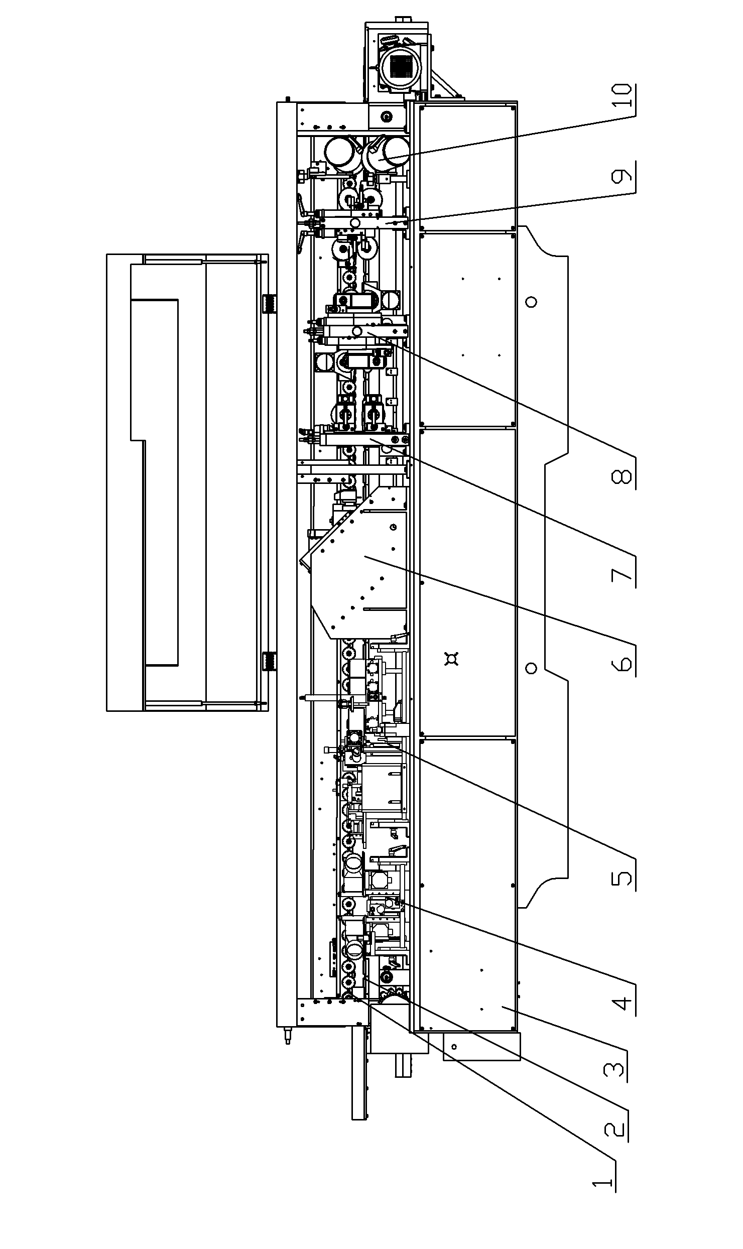 Automatic bevel edge bonding machine