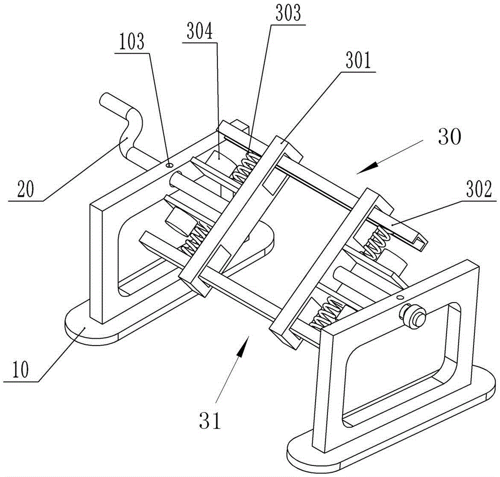 Clamping device for wooden door