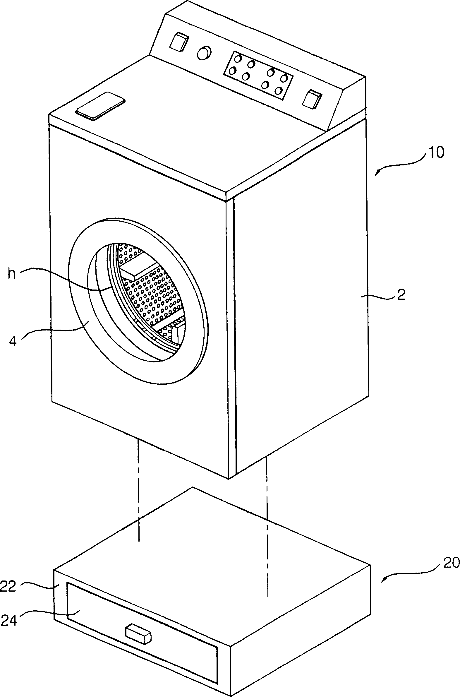 Washing machine base