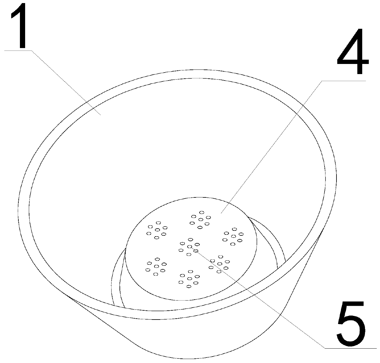 A planting system for gas cultivation to increase the oxygen absorption effect of plant roots