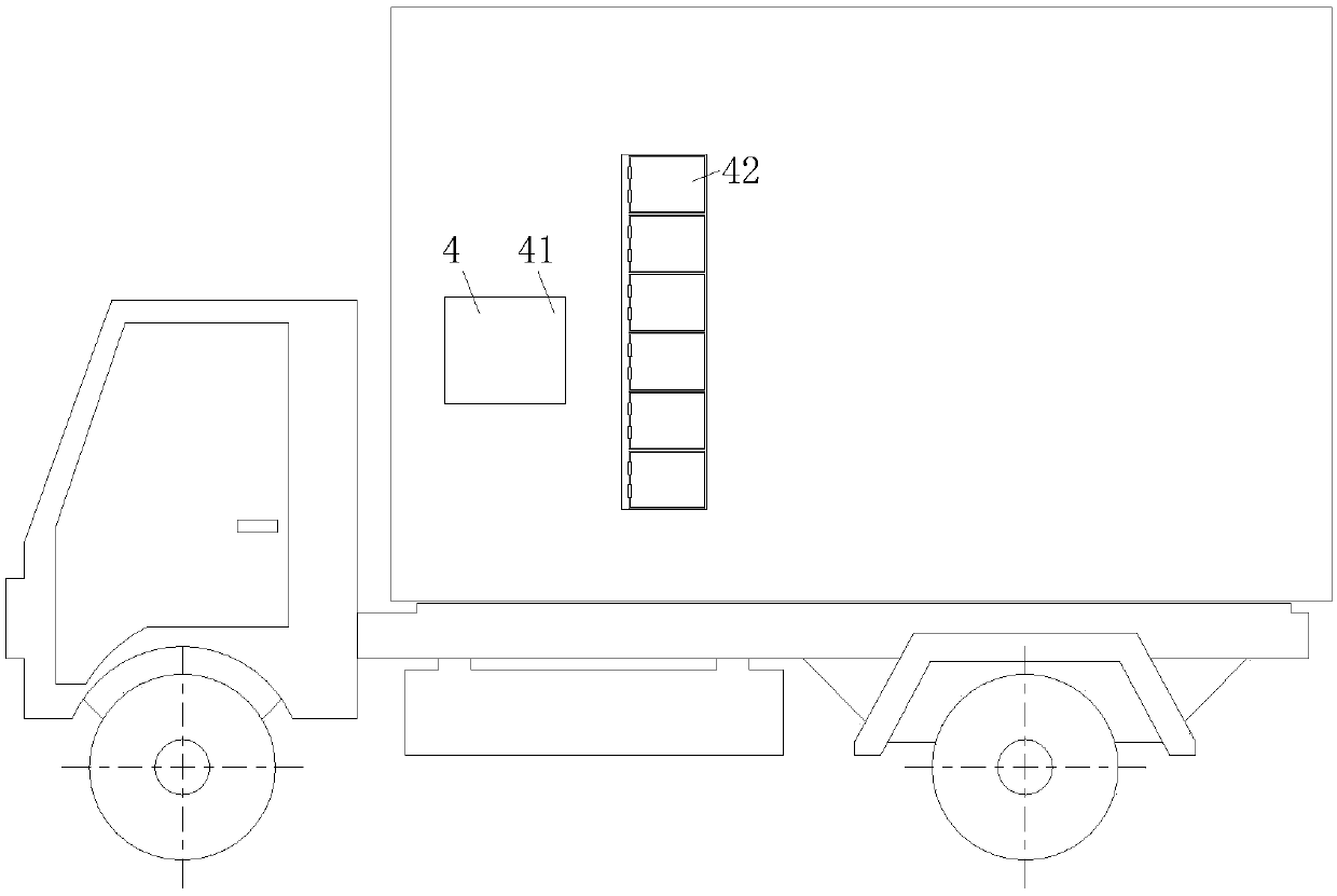 A kind of logistics dispatching vehicle with adjustable center of gravity