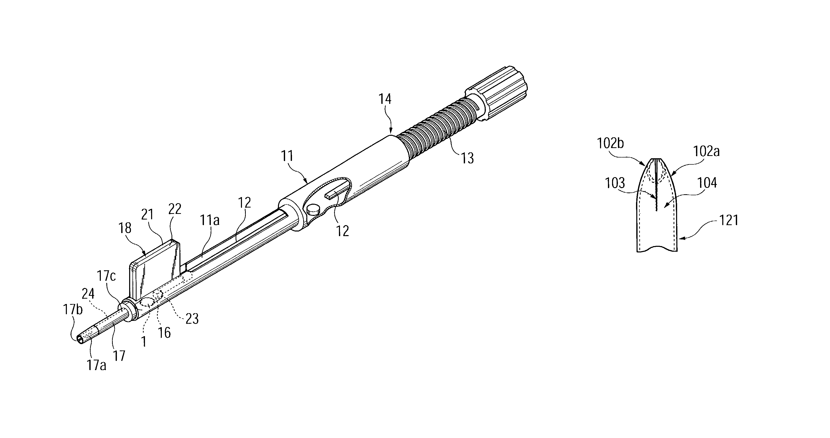 Insertion device for deformable intraocular lens