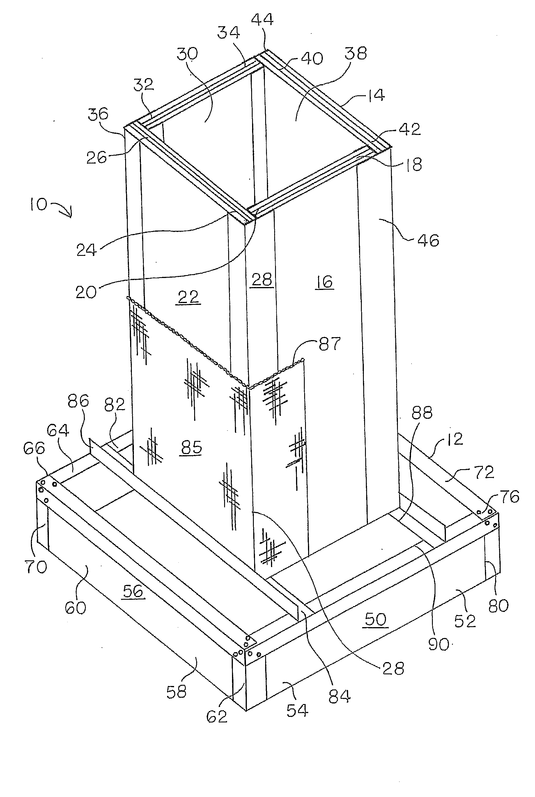 Method of constructing an insulated shallow pier foundation building