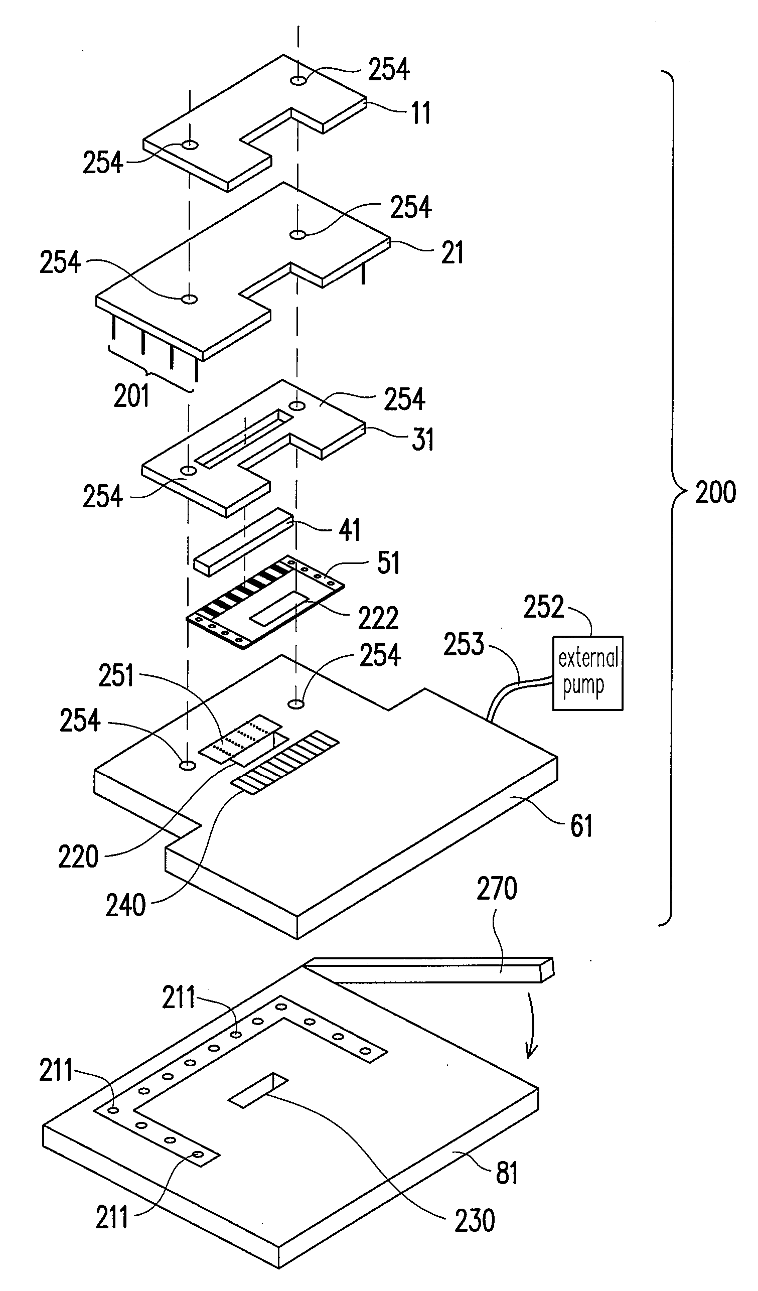 Fixture for analyzing thin flexible electronic device