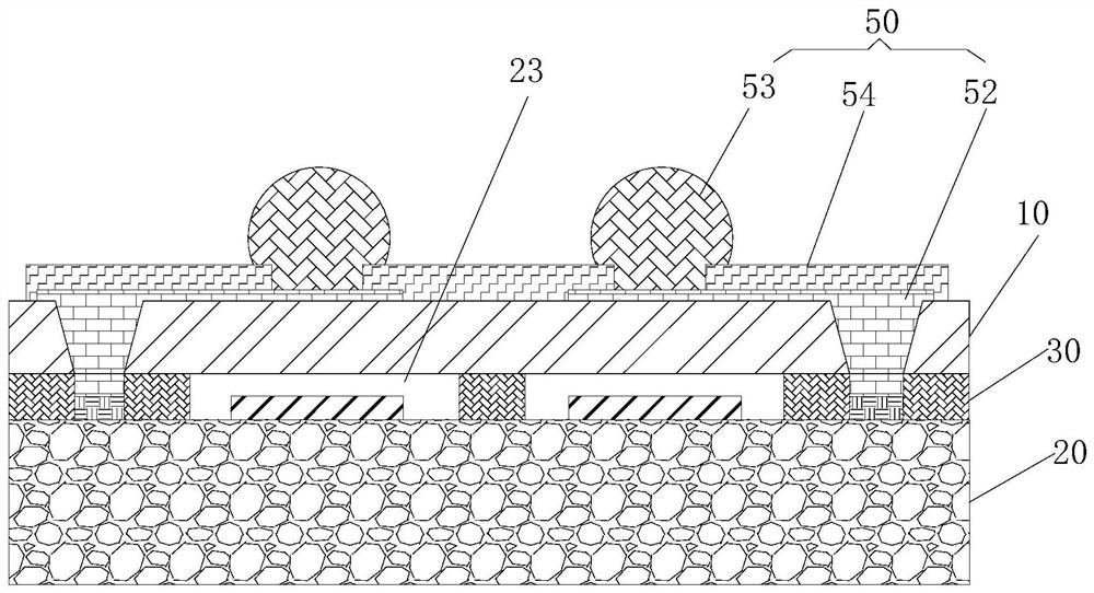 Surface acoustic wave filter packaging method and structure based on glass cover plate