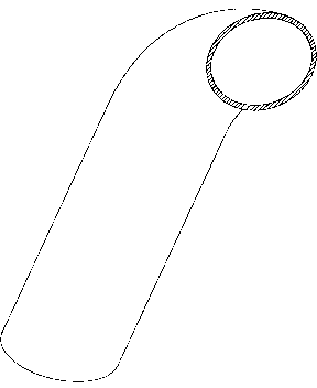 Heat pipe bending method and heat pipe bending production device