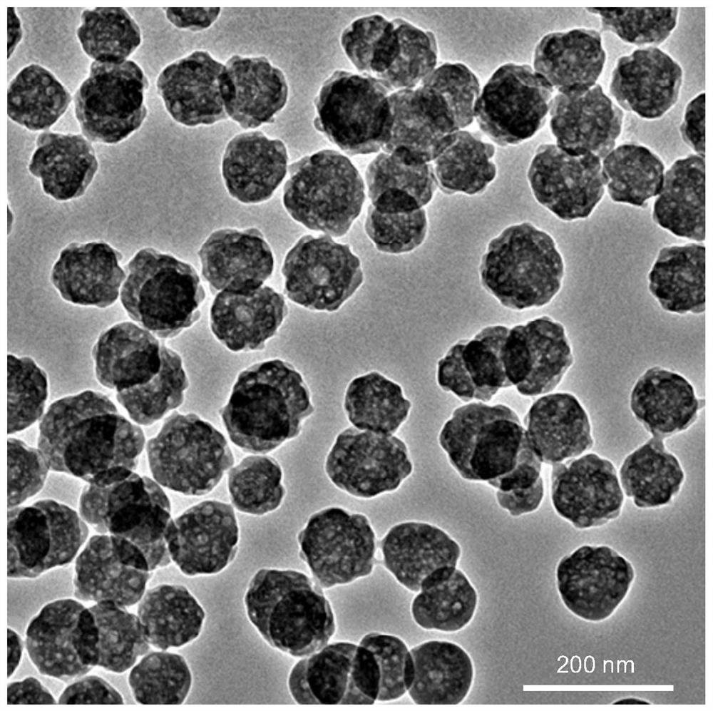 Mesoporous calcium carbonate nanoparticles, preparation method thereof and composite material