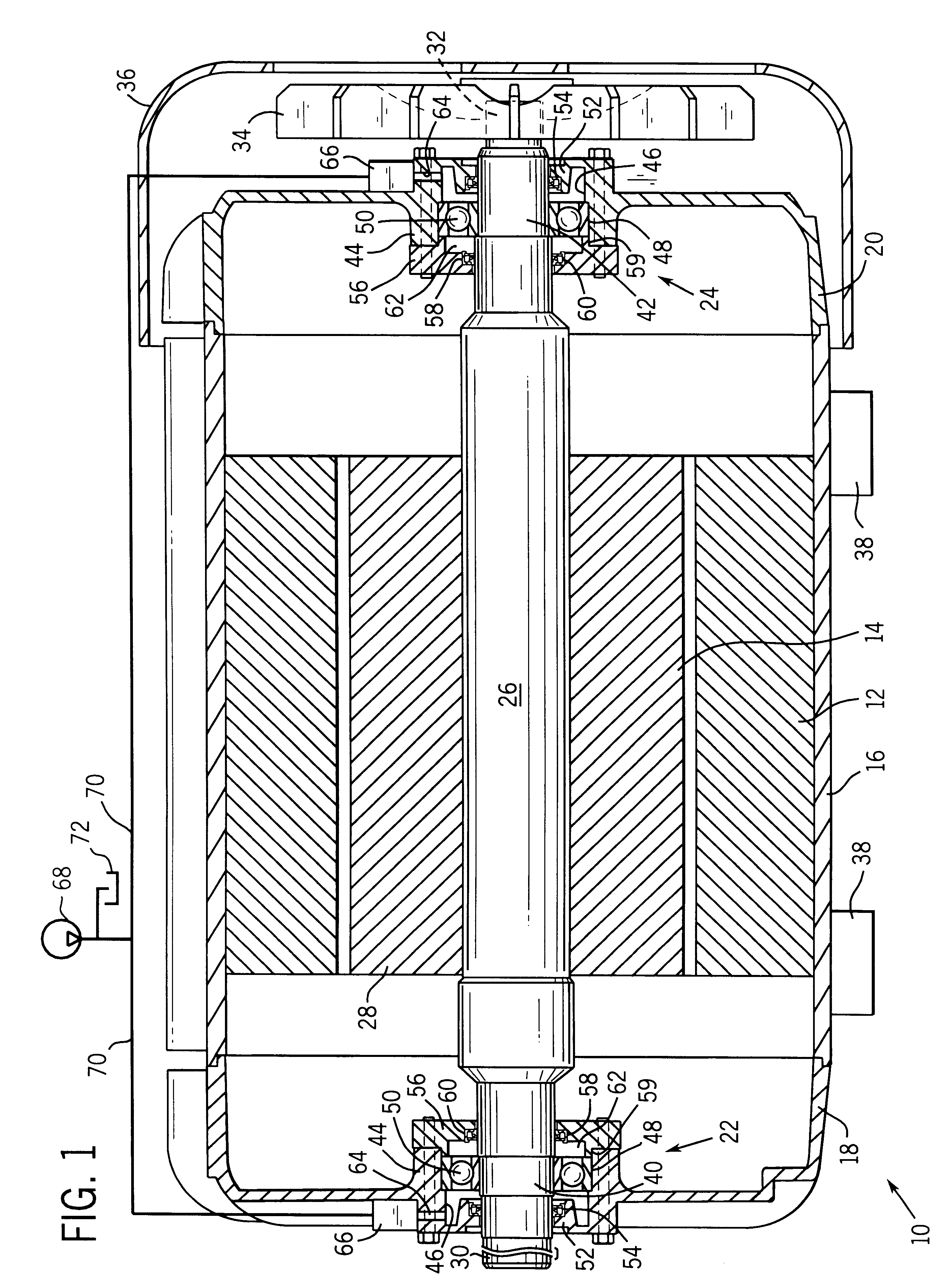 Seal arrangement for an electric motor