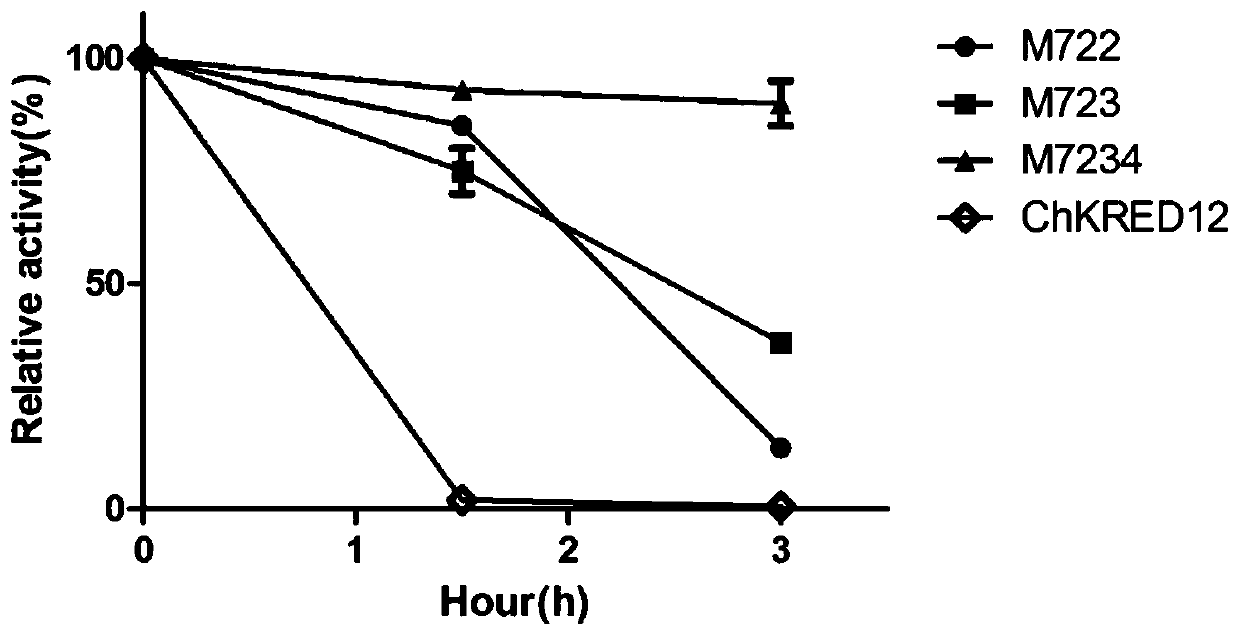 Carbonyl reductase mutant with improved thermal stability