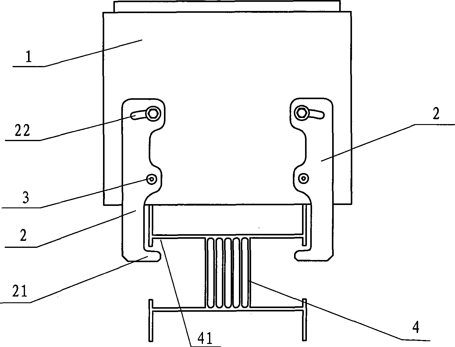 Device for locking busway inserting case