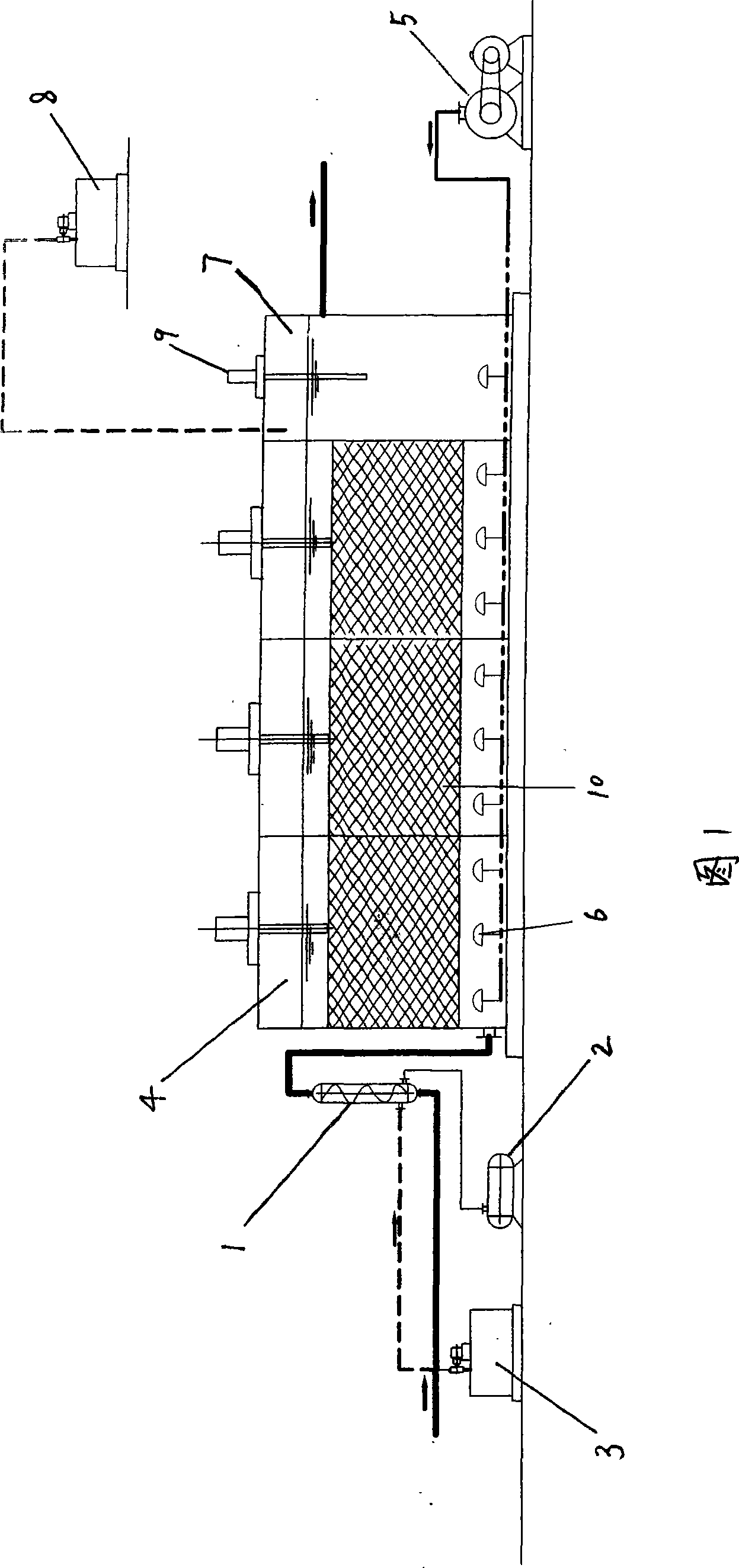 High efficiency detoxifcation method and device of organic wastewater