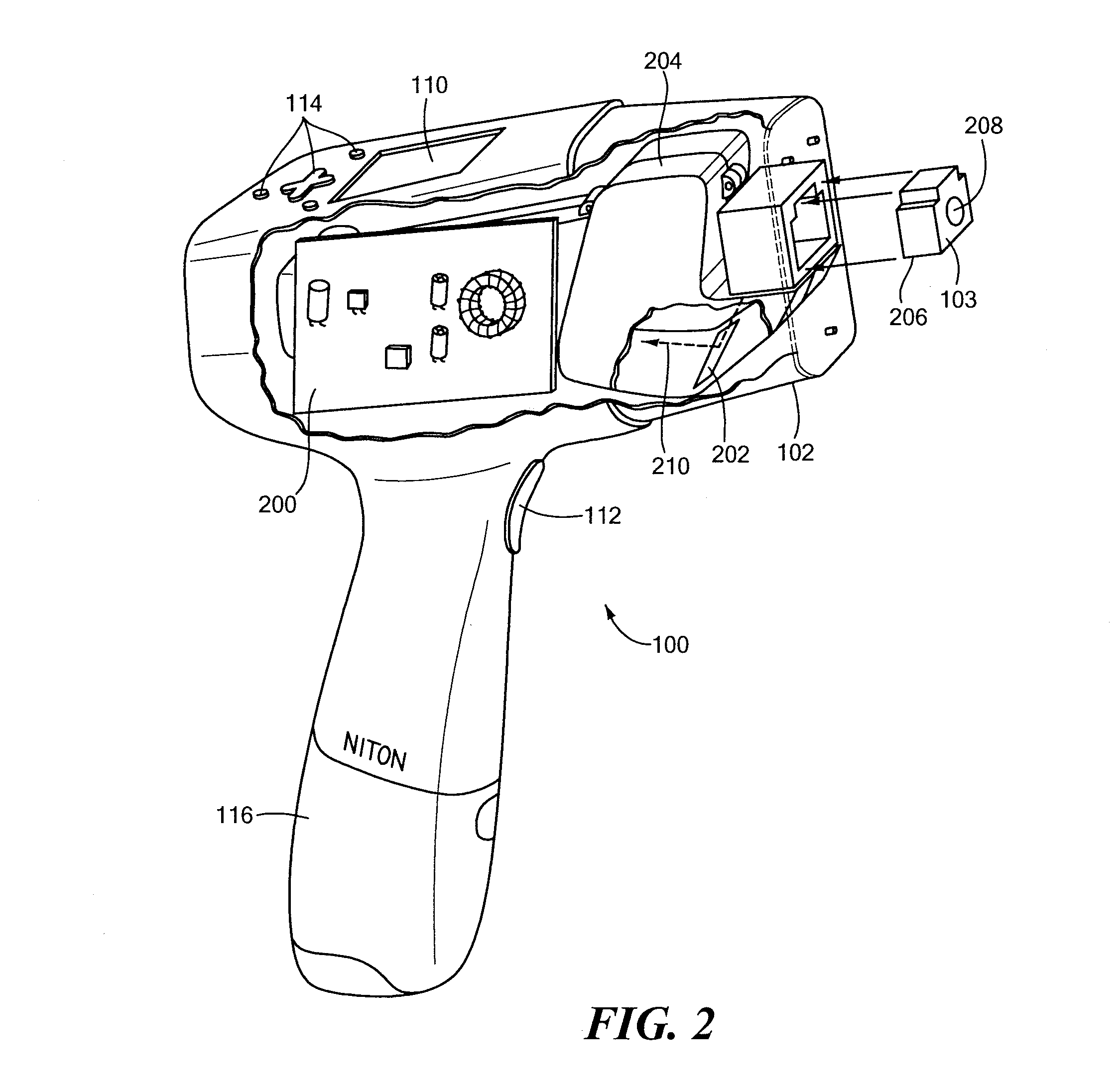 Hand-held, self-contained optical emission spectroscopy (OES) analyzer