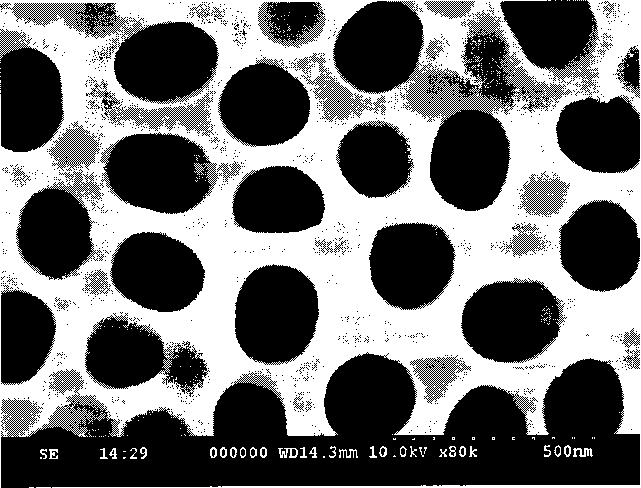 Process for preparing aperture-controllable alumina template