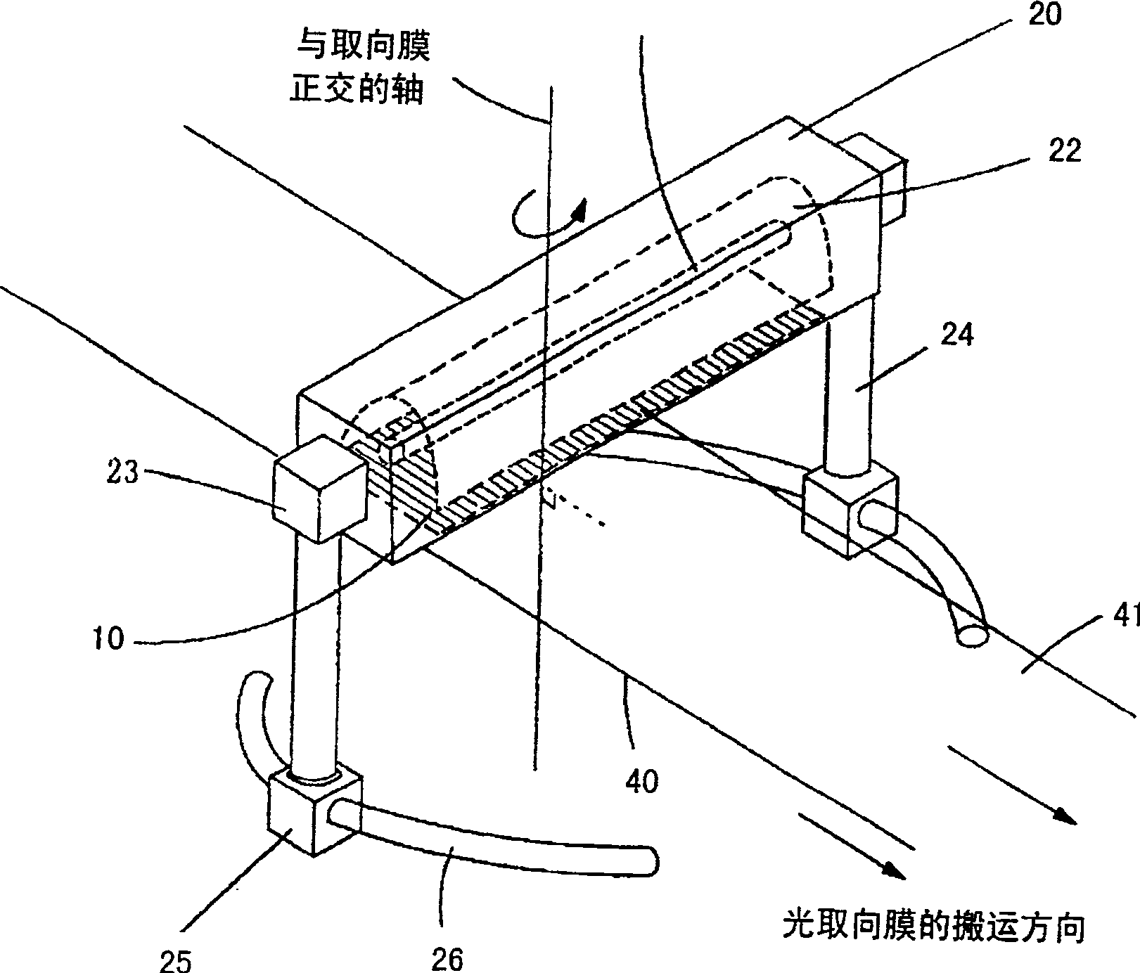 Polarization light emitting apparatus for light orientation