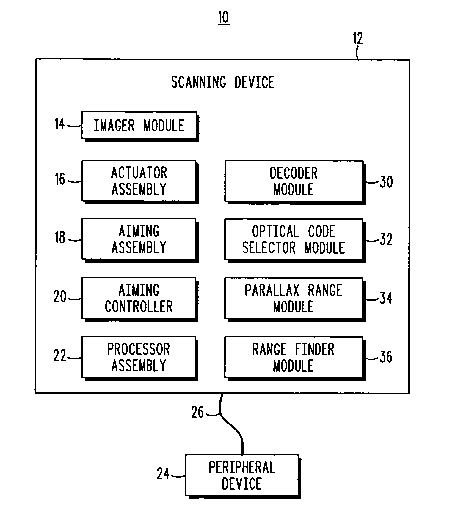 Imaging reader and method with enhanced aiming pattern detection