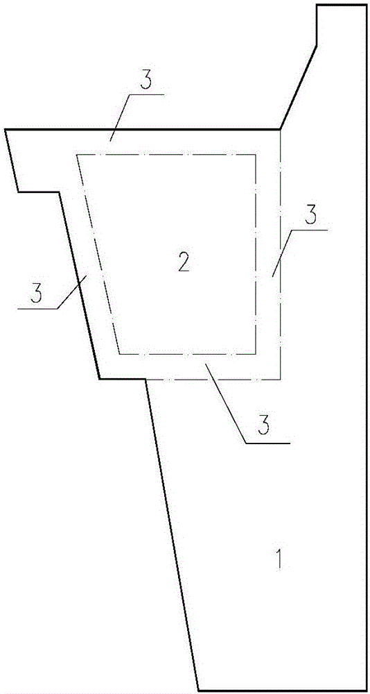Large-volume backfill structure of hydraulic building