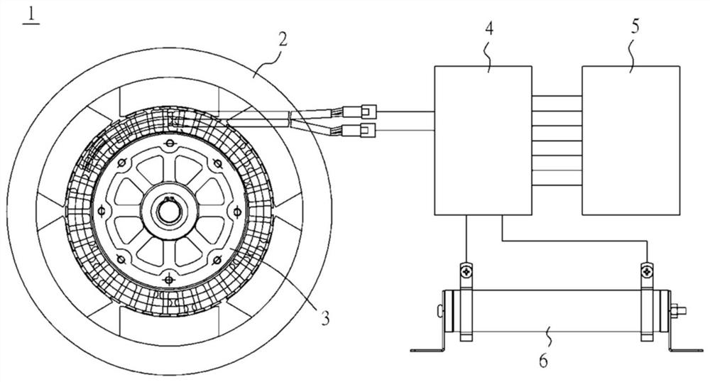 Device for power generation and braking, assembly kit and braking unit thereof