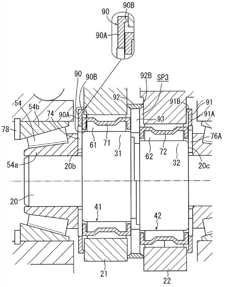 Eccentric swing type speed reduction device