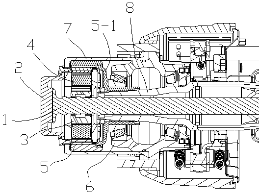 Wheel edge transmission structure of heavy-duty vehicle