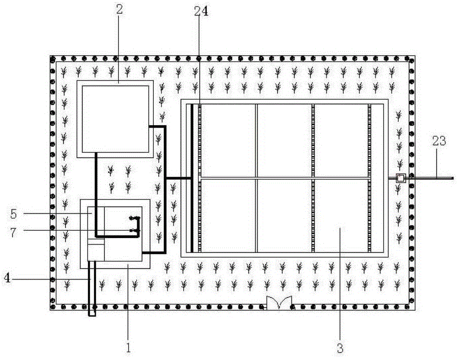 Solar rural domestic sewage trickling filtration system and use method thereof