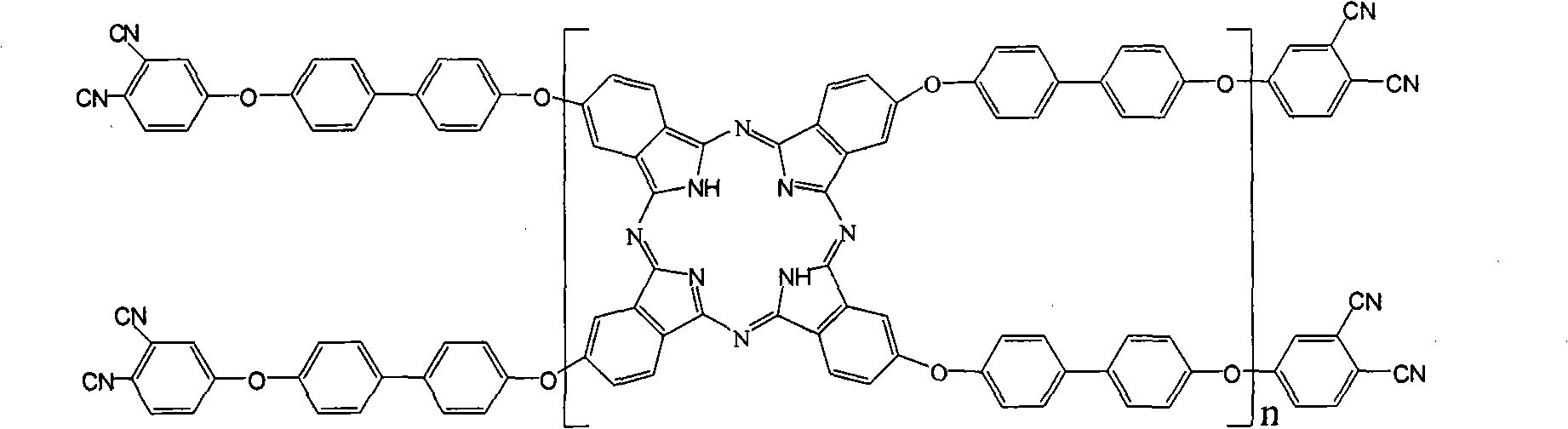 Bi-phthalonitrile resin glass fiber composite material toughened by poly(arylene ether nitrile) and preparation method thereof