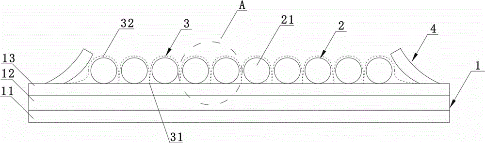 Massaging cushion and preparation method thereof