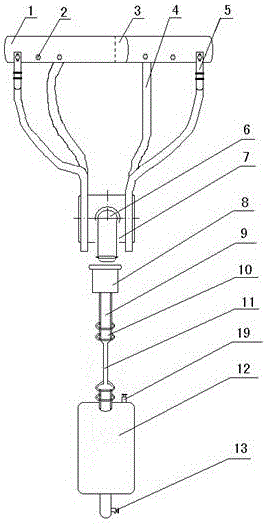 Waistband type urine collecting trousers for nursing of patients suffering from urinary incontinence