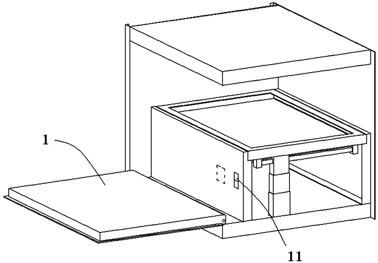 Storage rack with cinerary casket hiding and article storage function