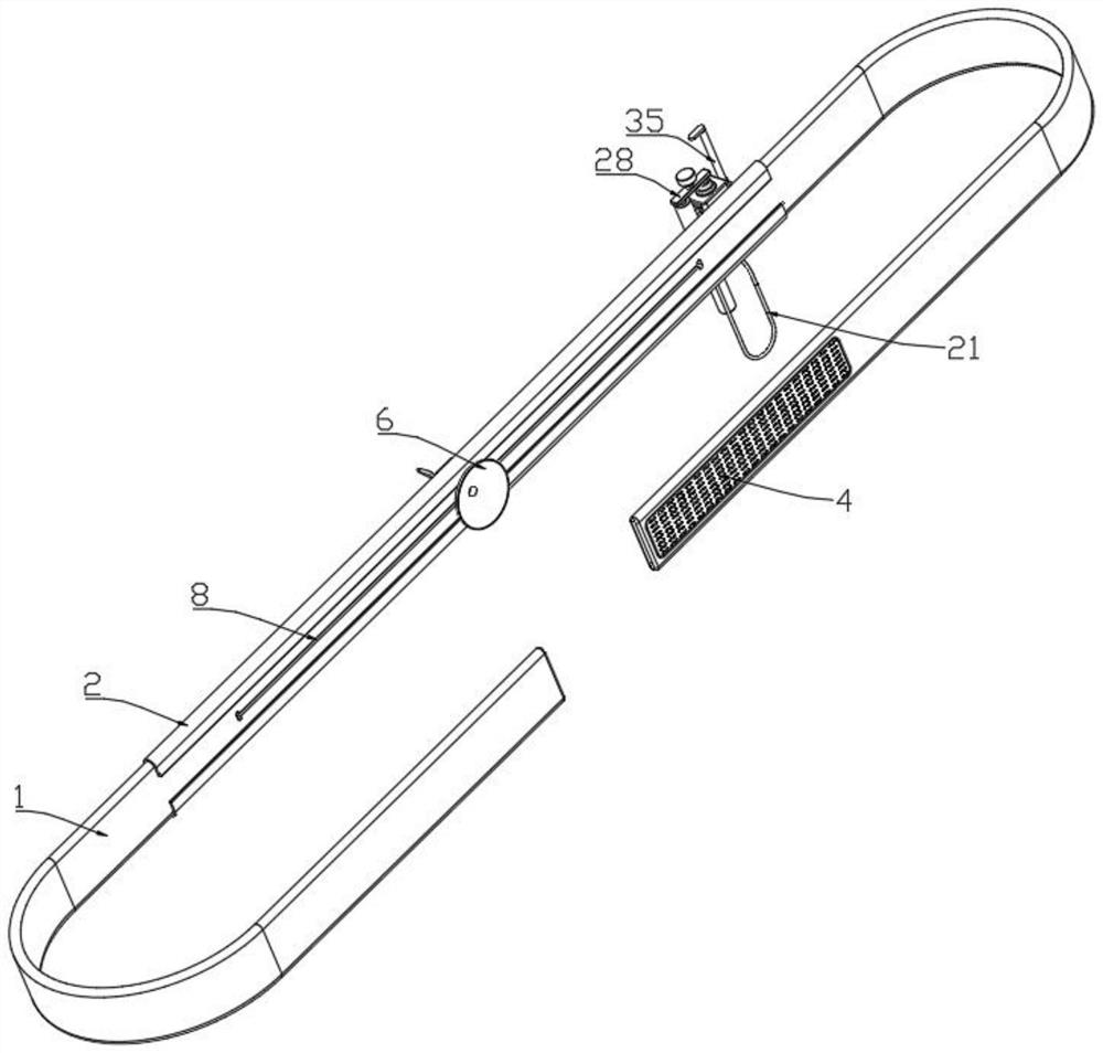 Wound drainage fixing device for breast surgery