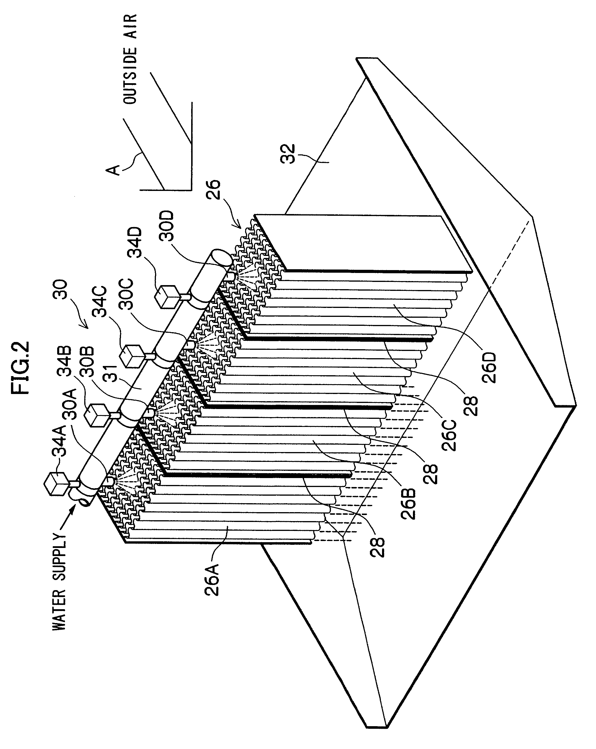 Evaporative humidifier