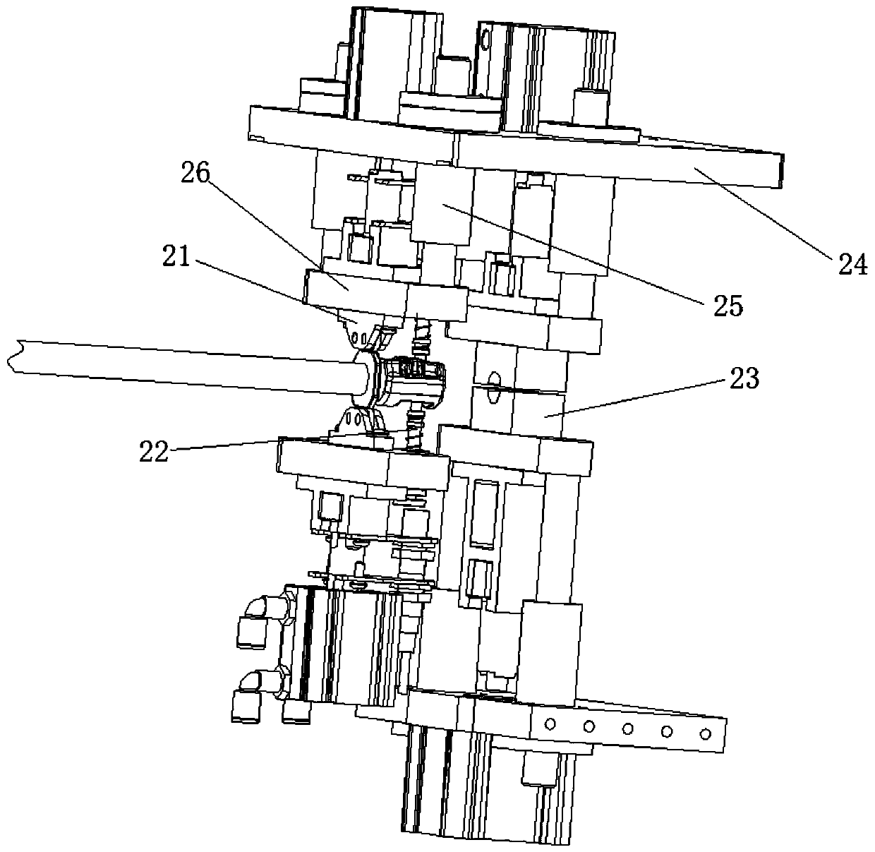 Electric support rod and rolling groove equipment