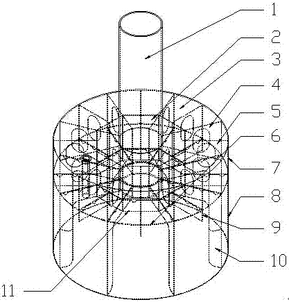 Suction type spud shoe suitable for self-elevating platform and installation method