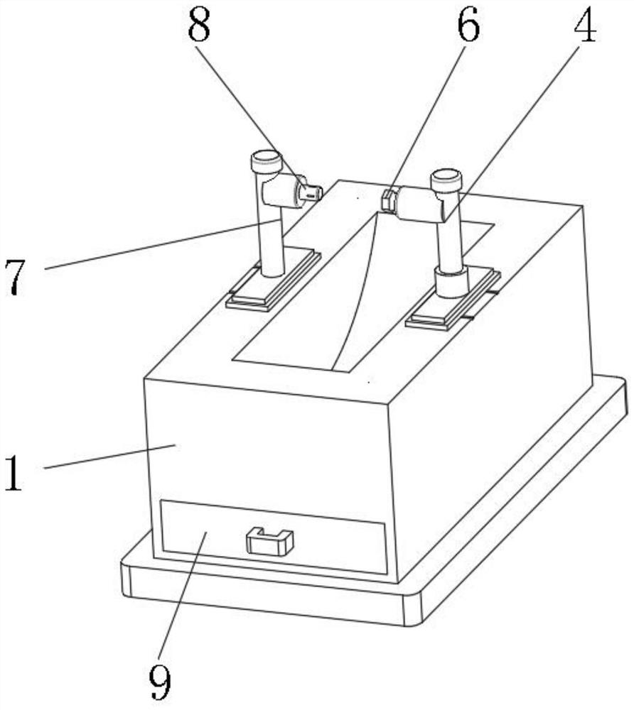 Umbilical cord and placenta collection liquid distribution device