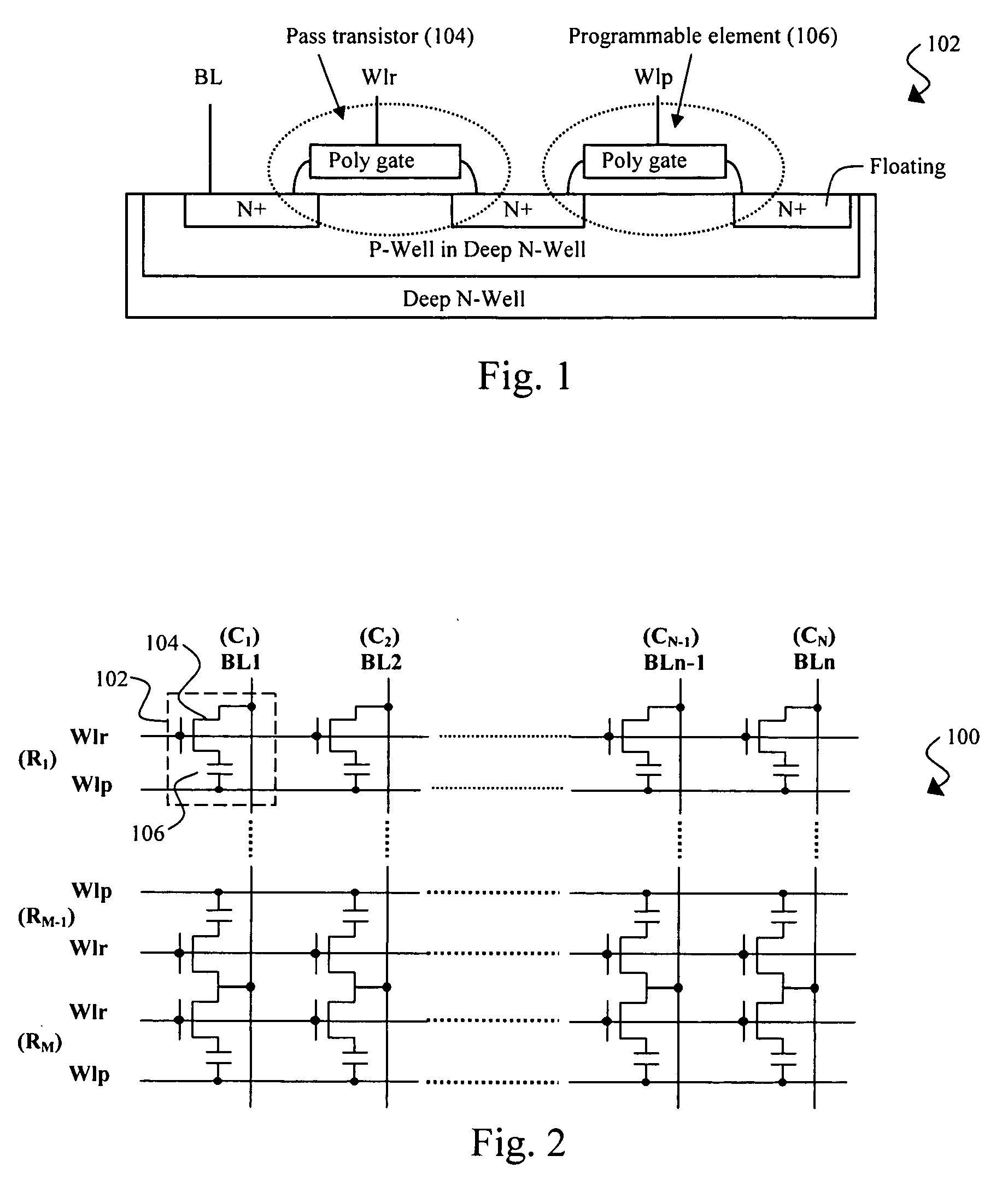 Non-volatile semiconductor memory based on enhanced gate oxide breakdown