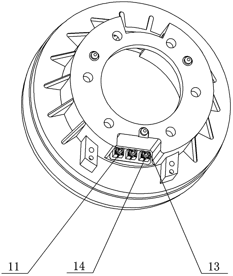 Stator structure of molding electrical machine for washing machine