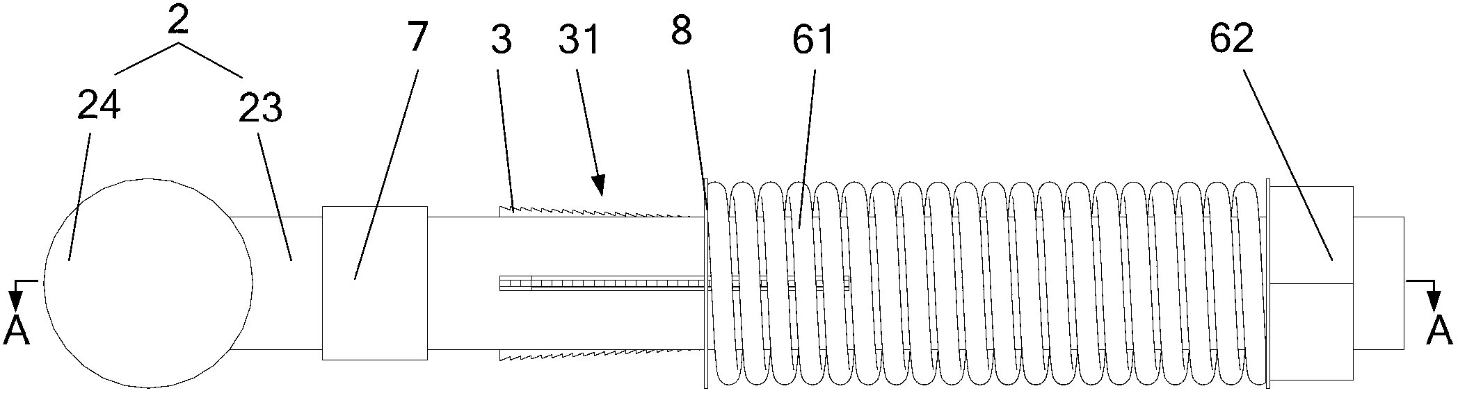 Self-locking anti-loosening hoop