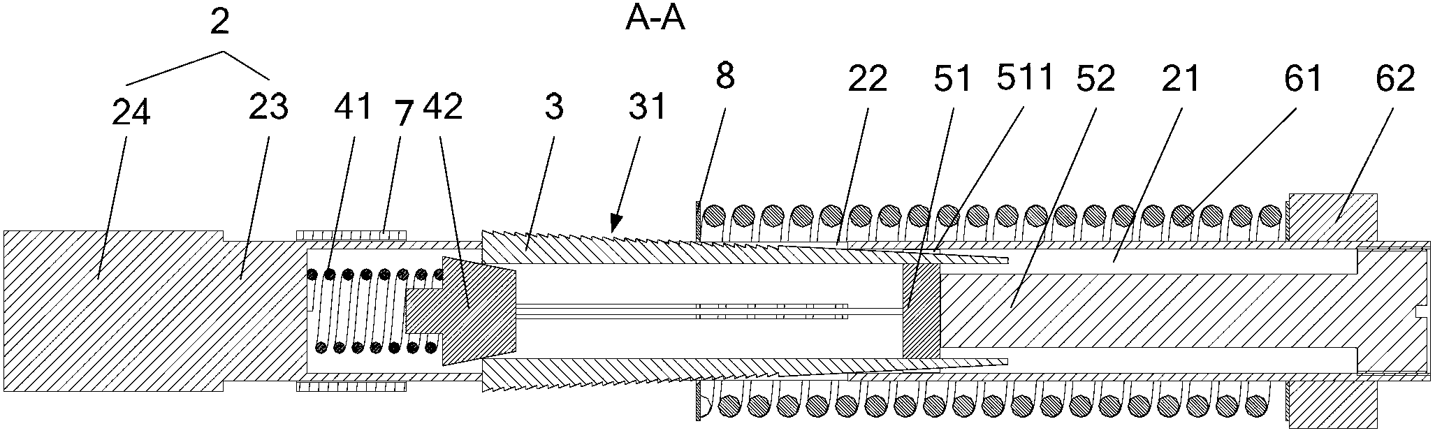 Self-locking anti-loosening hoop