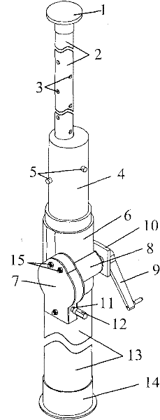 Convenient and fast constant-resistance type temporary support strut