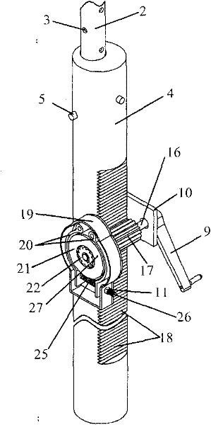 Convenient and fast constant-resistance type temporary support strut